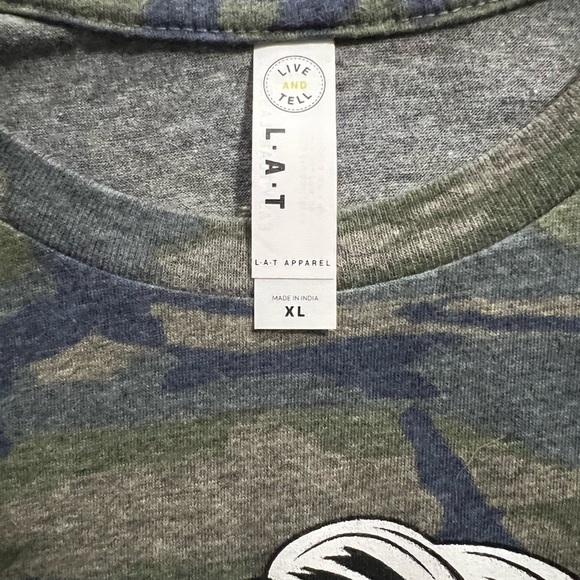 Live and Tell L.A.T. Green Camo with Orange, White and Black #Bikerlife … - Picture 3 of 3